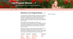 Desktop Screenshot of canpregnantwomen.net